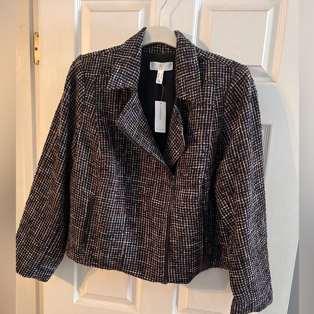 Addition Elle tweed moto jacket - size 20